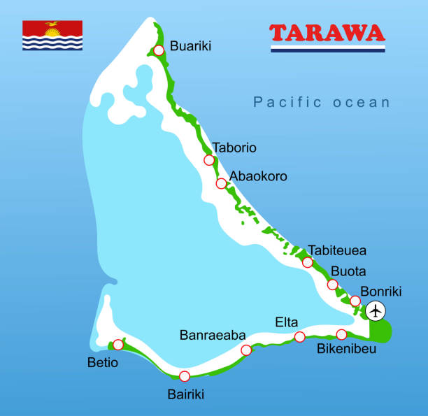 Illustration Tarawa atoll (Kiribati) map